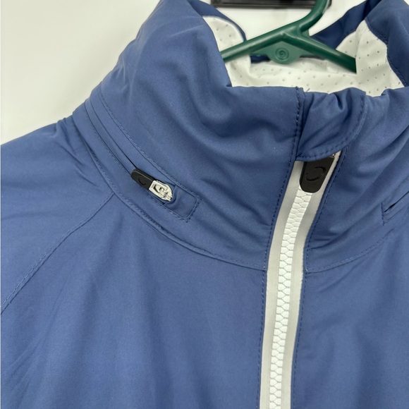 ZERO RESTRICTION THE PLAYERS HOODED OLIVIA JACKET in STORM/WHITE - Picture 6 of 16